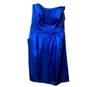 Nwt David’s Bridal Women’s blue Strapless dress size 8